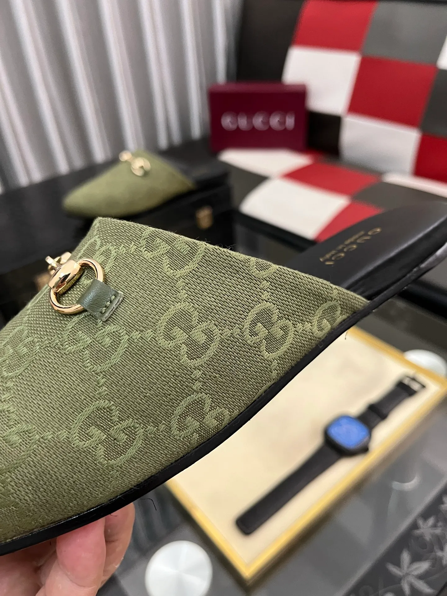 Men's shoes 💰480⌚️⌚️[Gucci] 2024 new season half-slip men's shoes, made of Italian imported first-layer frosted cowhide➕sheepskin lining, original hardware buckle, original combination wear-resistant outsole, real shot 🎬 Very comfortable on the feet, size 36-44